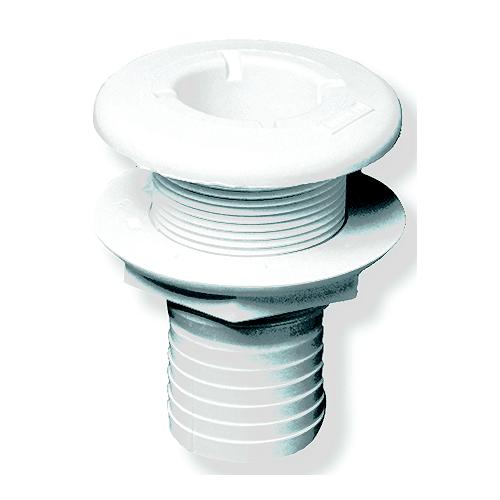 Forespar Cf253 Marelon Hose Tailpipe Mushroom Head Thru Hull W/Nut, White - 906032 - 108-906032F1