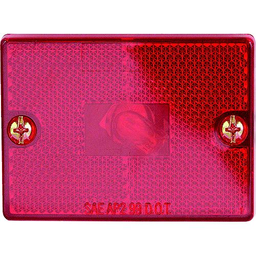 Optronics Stud Mount Marker/ Clearance Light W/Reflex, Black Base, Amber Lens - Mc36Rbp - 158-Mc36Rbpf1
