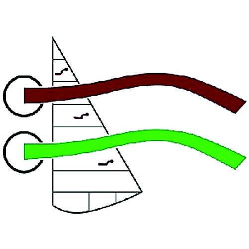 Davis 950 Air-Flow Tels Port And Starboard Colors (14/Pk) - 950 - 166-950F1