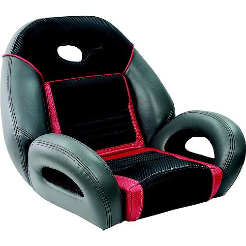 Springfield Marine 104094003 Pro Fishing Speed Seat, Charcoal/Med. Gray/Red - 1040940-03 - 169-104094003F1
