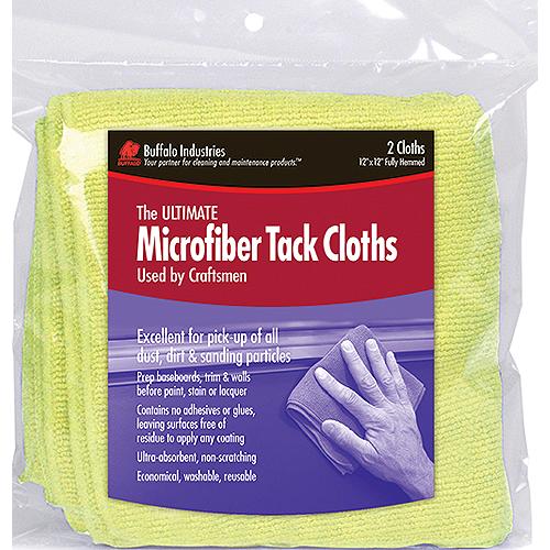 Microfiber Tack Cloths, Yellow, 2/Pk - 65008 - 199-65008F1