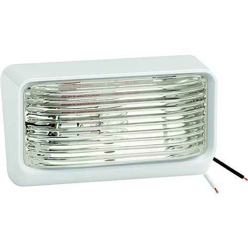 Bargman #78 12V Porch/Utility Light, White W/Clear Lens, Bulk Pack - 30-78-515 - 220-3078515F1