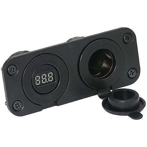 Attwood 142636 12V Adapter/Voltmeter - 14263-6 - 23-142636F1