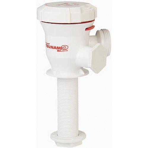 Attwood 56604 Tsunami Mk 2 Cartridge Aerator Pump, Long Straight Inlet - 1373405 - 23-56604F1