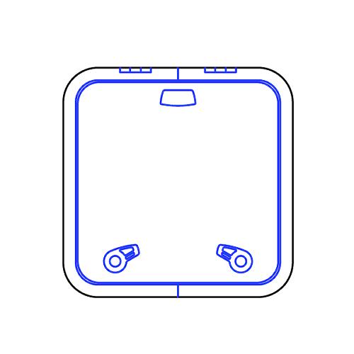 Lewmar Medium Profile Hatch, Size 44 - 39944020 - 239-39944020F1