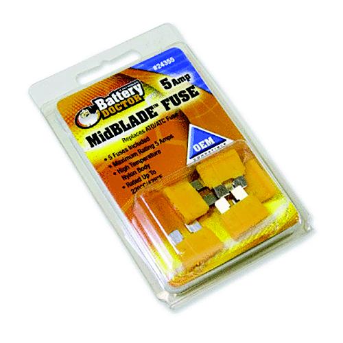 Battery Doctor Midblade™ Ato/Atc Fuses, 5A, 5/Pk - 24355 - 240-24355F1