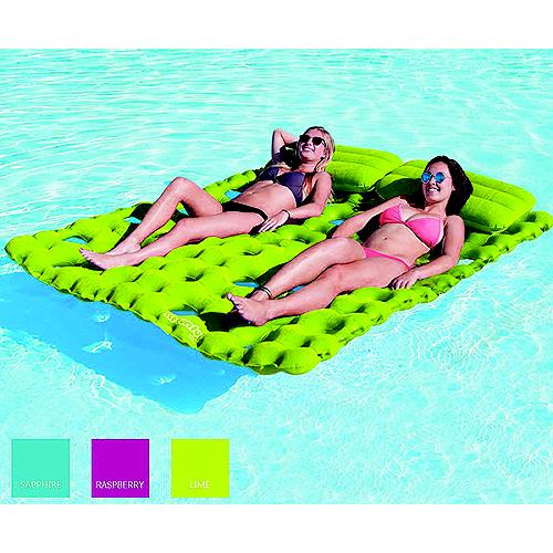 Airhead Ahsc016 Sun Comfort Pool Mattress Double, Lime - Ahsc016 - 253-Ahsc016F1
