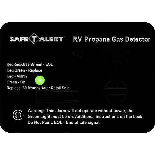 Mti Industries 12V 20 Series Safe-T-Alert Mini Rv Propane/Lp Gas Alarm - 20-441-P-Bl - 270-20441Pblf1