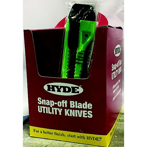 Hyde 49697 Assorted Color Snap Knife Display Bucket 18Mm 25/Pk - 49697 - 292-49697F1
