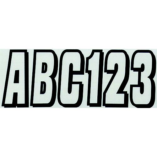 Hardline Series 320 Registration Kit, Solid Color Block Font With Drop Shadow (Includes 4 Sets Of 3