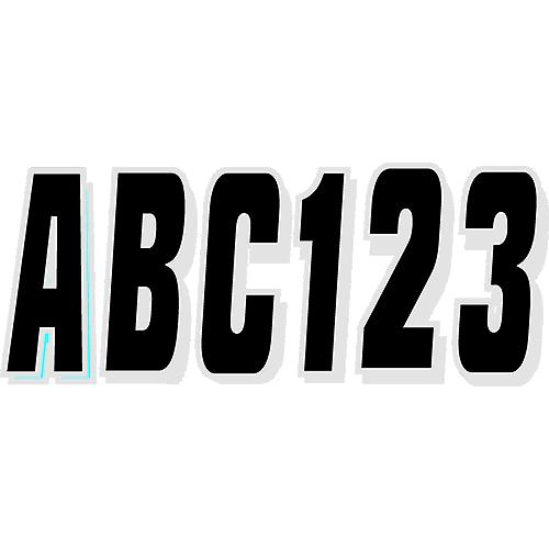 Hardline Series 320 Registration Kit, Solid Color Block Font With Drop Shadow (Includes 4 Sets Of 3