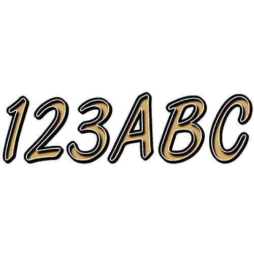 Hardline Series 400 Registration Kit, Smooth Cursive Font With Left To Right Color Gradation (Includes 4 Sets Of 3