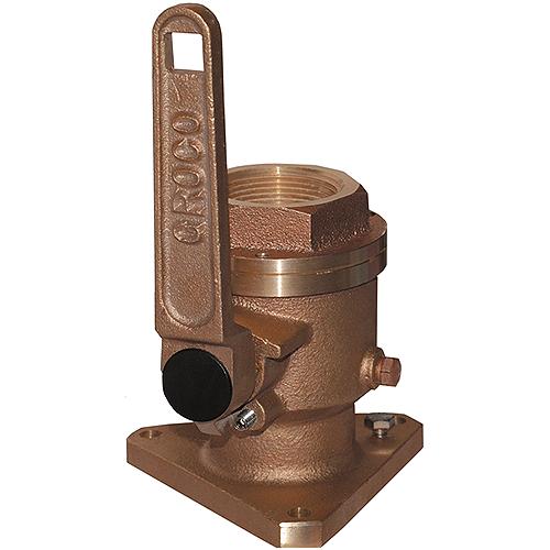 Groco Bv Bronze Full-Flow Flanged Ball-Type Seacock - Bv-2000 - 34-Bv2000F1