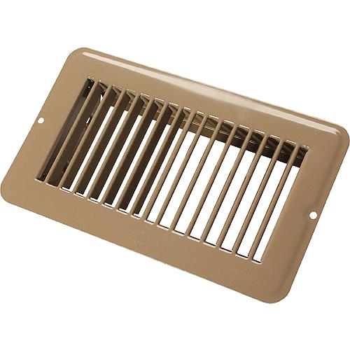 Jr Products Metal Floor Registers, Brown Undampered - 02-28955 - 342-0228955F1