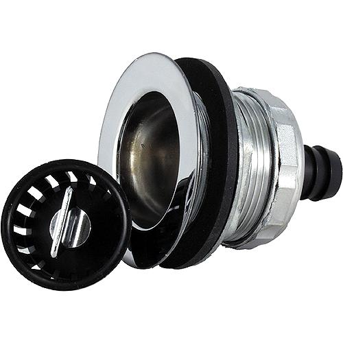 Jr Products Sink Strainer With Threaded Basket & Tail Flange - 9490-217-022 - 342-9490217022F1