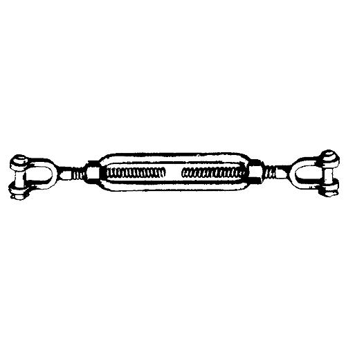 Turnbuckle, Galvanized Jaw & Jaw - 30731 - 343-030731F1