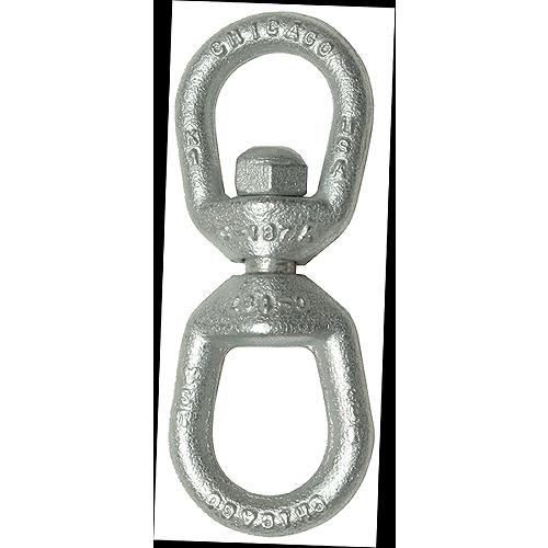 Chicago 215251 Galvanized Eye & Eye Swivel, 5/8