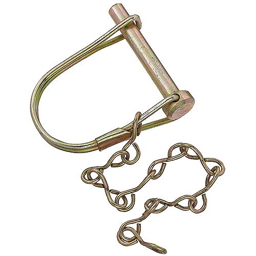 Rv Designer Coupler Safety Lock Pin W/Chain, 1/4