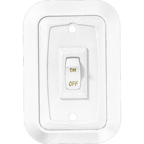 Rv Designer S653 Dc Single Wall Switch W/Plate, White - S653 - 350-S653F1