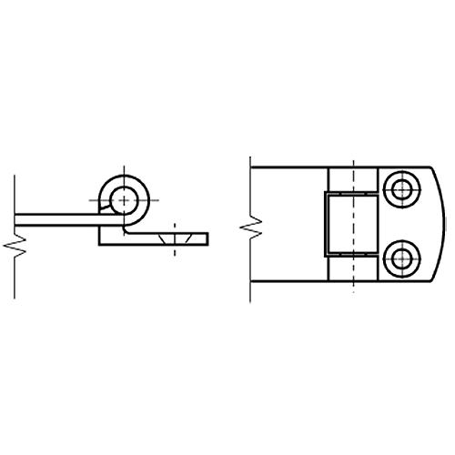 Seadog 221133 Heavy Duty Swivel Hasp Angle Style | 304 Stainless Steel | #8 Fastener | 3-1/8