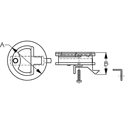 Seadog T-Handle Slam Latch | Investment Cast 316 Stainless | 1/8