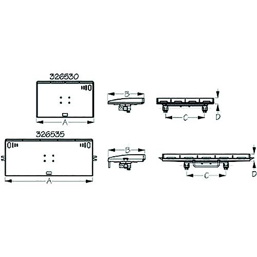 Sea-Dog 3265303 Fillet & Prep Table Square Rail Mount, A:20