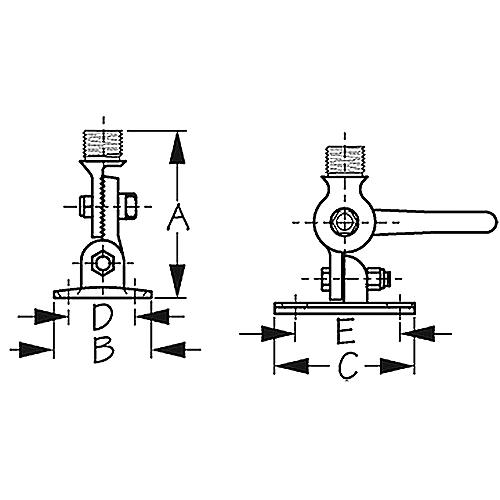 Adjustable Antenna Bracket - 329300-1 - 354-3293001F1
