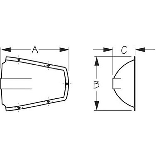 Seadog Clam Shell Vent | Stamped 304 Stainless | #6 Fastener - 331340-1 - 354-3313401F1