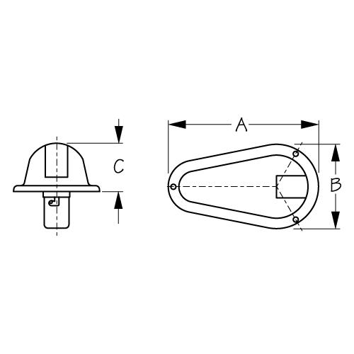 Sea-Dog 400170 Side Mount Lights, Stainless, 1 Pr. - 400170-1 - 354-4001701F1