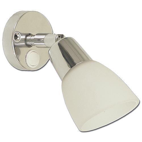 Scandvik 41365 Led Swivel Cabin And Reading Light With White Frosted Glass Shade - 41365 - 390-41365F1
