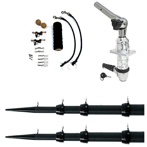 Tigress 8867900 Xd Top Mount Carbon Fiber Outrigger System, 18' X 1-1/2, Black/Black - 88679-00 - 397-8867900F1