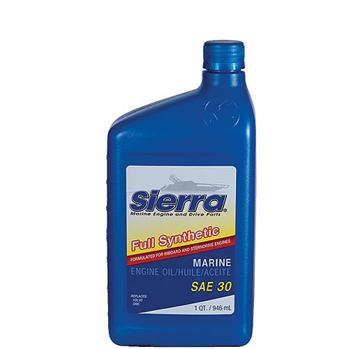 Sierra 94102 30 Wt. Full Synthetic 4-Cycle Marine Engine Oil, Qt. - 18-9410-2 - 47-94102F1