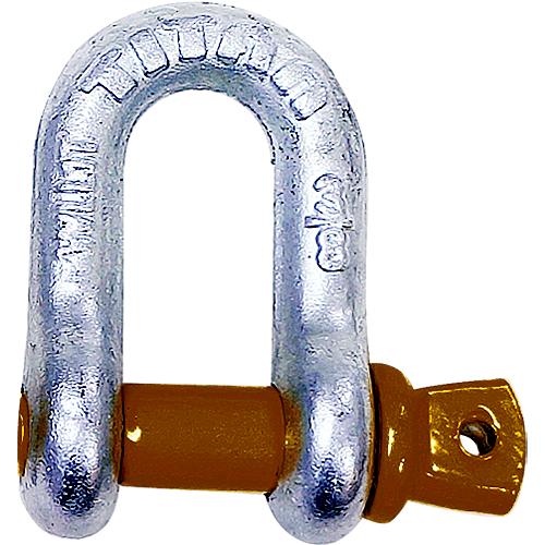 Hot Galvanized D Shackle, 3/8