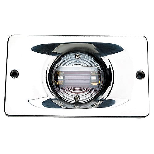 Seachoice 05361 Transom Light With Stainless Steel Flange, Rectangular - 5361 - 50-05361F1