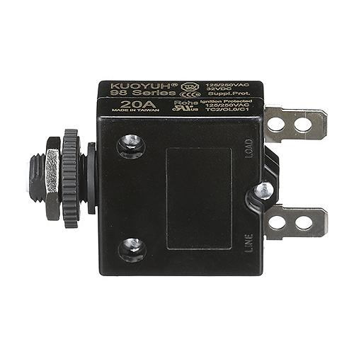 Seachoice Circuit Breaker, Push To Reset, 20 Amp - 13151 - 50-13151F1