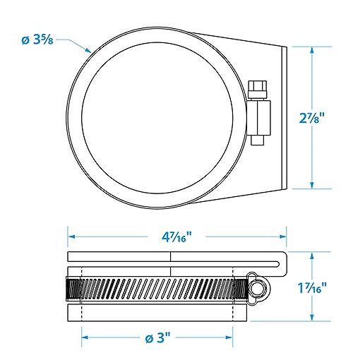 Seachoice Exhaust Guard Covers (2 Per Pack) - 28351 - 50-28351F1