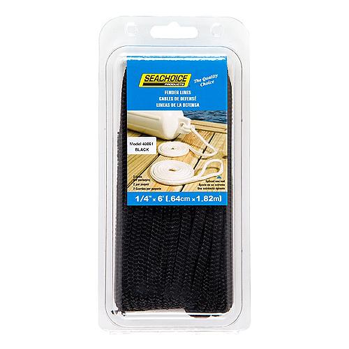 Seachoice 40861 Double Braided Nylon Fender Line 1/4
