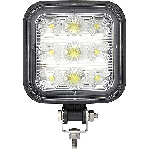 Seachoice 51661 Led Flood Beam Square/Wide Angle Work Light, 12/24V, Black Housing, 9 Leds - Tll71Fbsch - 50-51661F1