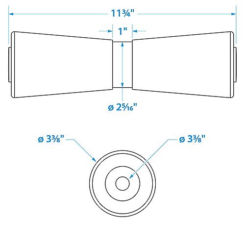 Heavy Duty Keel Roler-12 -5/8 Id(Bulk - 50-56110 - 50-56110F1