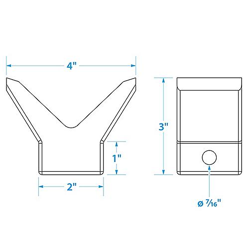 Bow Stop-2 X2 -3/8 I.D.(Bulk) - 56250 - 50-56250F1