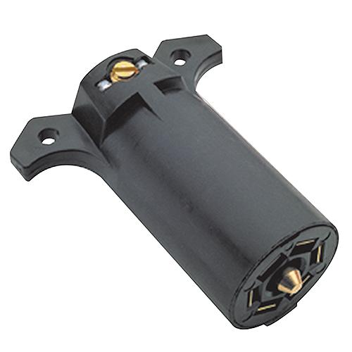 7-Way Round Rv Style Trailer Connectortrailer Side - 57891 - 50-57891F1