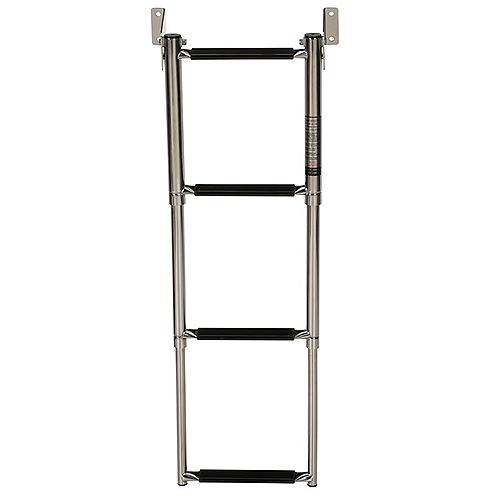 Seachoice 71231 Telescoping Transom Mount Stainless Steel 4-Step Ladder - 71231 - 50-71231F1