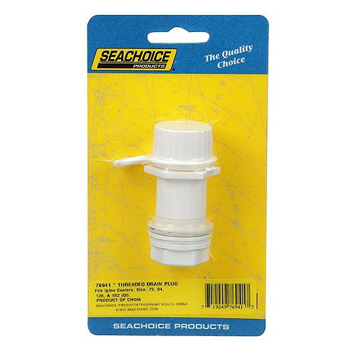 Seachoice Replacment Threaded Drain Plug For Igloo Coolers 72 To 162 Qt - 50-76941 - 50-76941F1