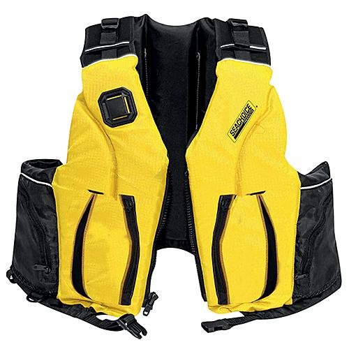 Seachoice 85976 Adult Dual Size Canoe/Kayak Pfd, Yellow/Black, 2Xl/3Xl - 9007Xxl/3Xl-Yelblk85976 - 50-85976F1