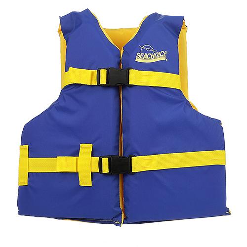 Seachoice 86180 Deluxe General Purpose Life Vest Blue/Yellow, Youth - - 50-86180F1
