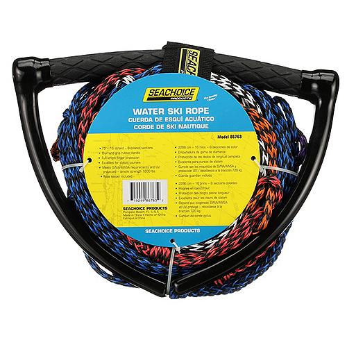 Seachoice 86763 8-Section Water Ski Or Wakeboard Rope, 75', 13