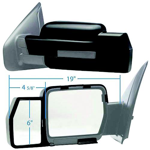 K-Source 81810 Snap-On Towing Mirrors, Pr. - 81810 - 582-81810F1