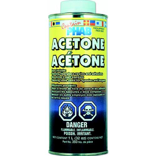 Captain Phab Xxx Acetone, 1L, 12/Case - 350 - 583-350F1
