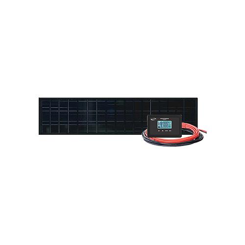 Go Power! 83307 Slim Solar Black Powder-Coated Kit, 100W - 83307 - 584-83307F1