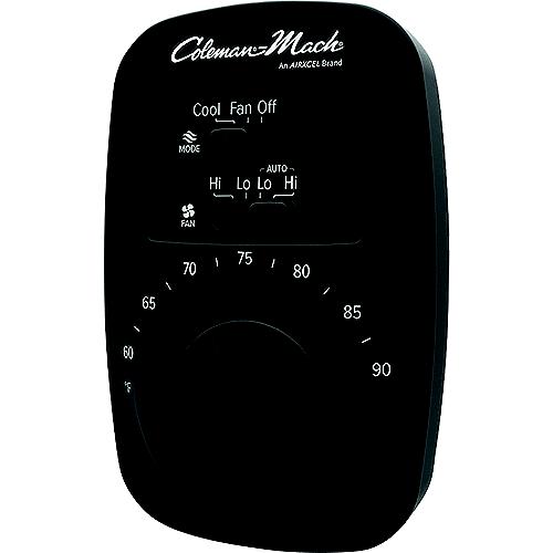 Coleman-Mach 9420352 Thermostate Analog Cool Only, 12Vdc, Black - 9420-352 - 588-9420352F1